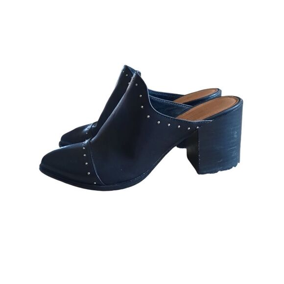 Report Tre Black Studded Mules - Picture 3 of 5
